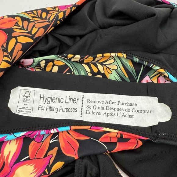 O'NEILL Reina Swimsuit Juniors Large NEW One Piece Tropical Santa Cruz Swim NWOT - Picture 13 of 14